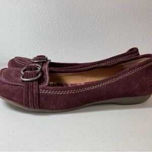 Mossimo Supply Co - Red Suede Leather Slip On Flats Loafers - Women’s Size 9.5